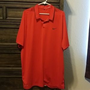 Nike Tiger Woods Dri-fit Cowboys Red Golf Polo